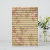 Rose Art Print Linde Briefpapier (Stehend Vorderseite)