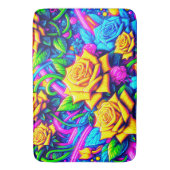 Rose Artwork Badematte (Vorderseite Vertikal)