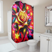 Rose Artwork Duschvorhang (Beispiel)