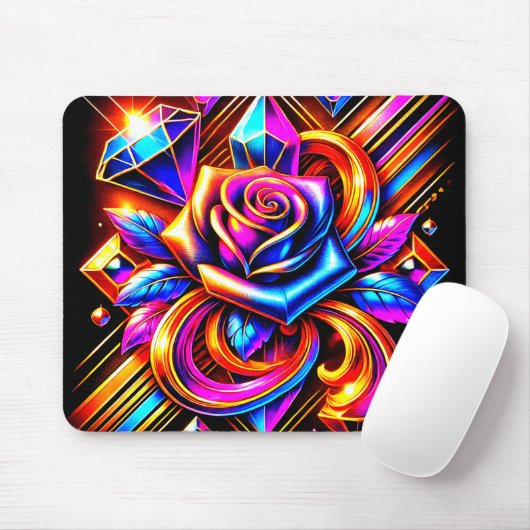 Rose Artwork Mousepad (Mit Mouse)
