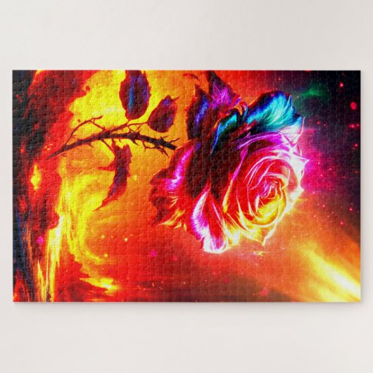 Rose Artwork Puzzle (Horizontal)