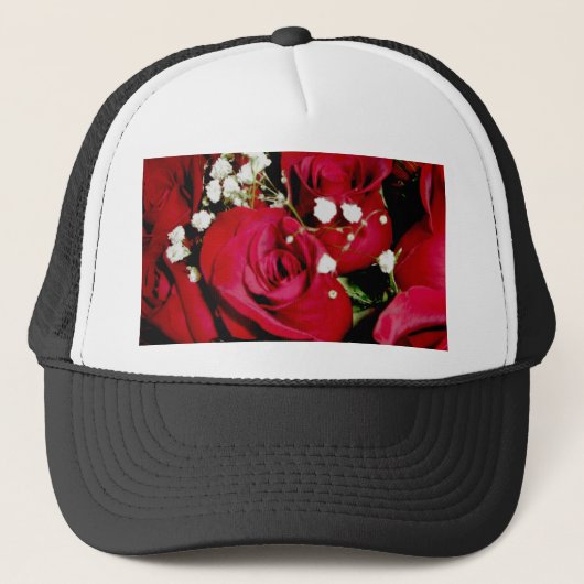 Rose Atemhut Truckerkappe (Vorderseite)