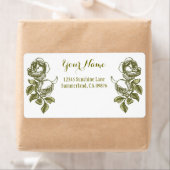 Rose Ätzen des weißen goldenen, individuellen Vers (Insitu)