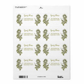 Rose Ätzen des weißen goldenen, individuellen Vers (Vorne)