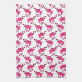 Rose auf dem Weinkellertuch Geschirrtuch (Vertikal)