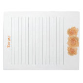 Rose auf der 40-seitigen JW Notizblock (Vorderseite)