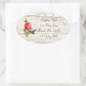 Rose auf der Aufkleber für Weißholz (Tasche)