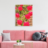Rose auf gesteppten Canvas Leinwanddruck (Insitu (Wohnzimmer))