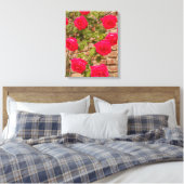Rose auf gesteppten Canvas Leinwanddruck (Insitu (Schlafzimmer))