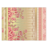 ROSE AUF GOLD ~ Tischdecken (Vorderseite (Horizontal))
