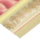 ROSE AUF GOLD ~ Tischdecken (Schrägansicht)