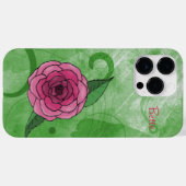 Rose auf Grün Case-Mate iPhone Hülle (Rückseite (Horizontal))
