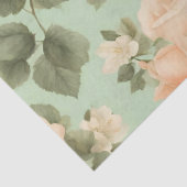 Rose auf hellgrünem Hintergrund zeichnen Seidenpapier (Detail)