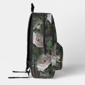 Rose auf Holz Bedruckter Rucksack (Links)