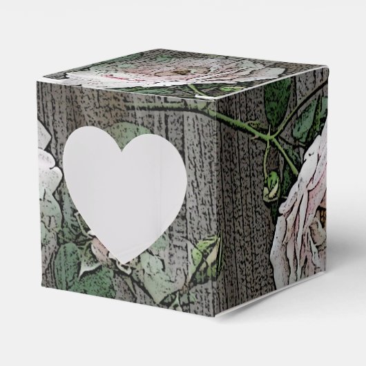 Rose auf Holz Geschenkschachtel (Vorderseite)