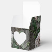 Rose auf Holz Geschenkschachtel (Geöffnet)