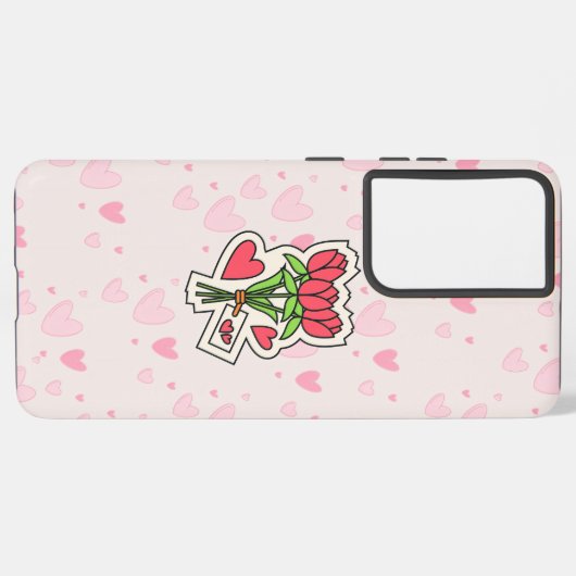 ROSE AUF IHREM FALL SAMSUNG GALAXY HÜLLE (Linke Seite)