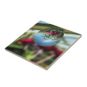 Rose auf Raindrops Dekorative Tile Fliese (Seite)