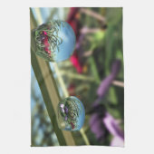 Rose auf Raindrops Küchentuch (Vertikal)