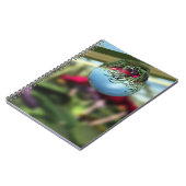 Rose auf Raindrops-Notebook Notizblock (Linke Seite)
