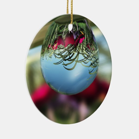 Rose auf Raindrops Ornament (Rechts)