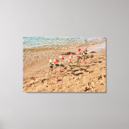 Rose auf See Leinwand