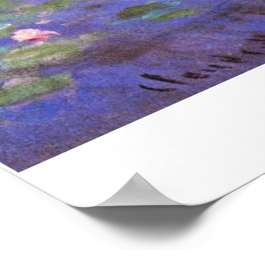 Rose auf See von Claude Monet Poster (Ecke)