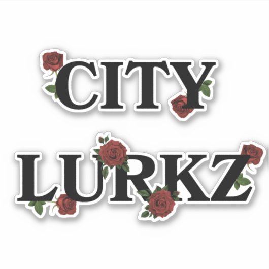 Rose Aufkleber (Vorderseite)