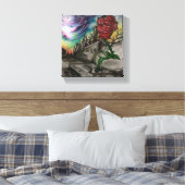 Rose aus Beton Leinwanddruck (Insitu (Schlafzimmer))