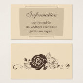 Rose aus Creme und Kaffee (Vorne & Hinten)