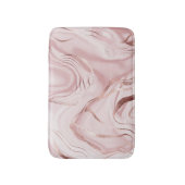 Rose aus flüssigem Marmor Badematte (Vorderseite Vertikal)