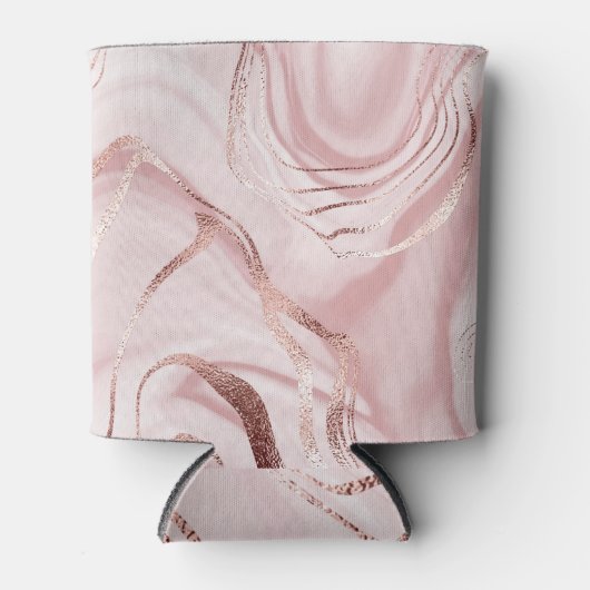 Rose aus flüssigem Marmor Dosenkühler (Vorderseite)