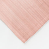 Rose aus gebürstetem Metall, Gold Rosa Glitzer Mon Fleecedecke (Ecke)