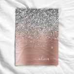 Rose aus gebürstetem Metall Gold Silber Glitzer Mo Fleecedecke<br><div class="desc">Rose Gold - Rosa- und Silberne Imitate Foil metallic Sparkle Glitzer gebürstete Metal Monogram Name und initiale Fleece Blanket. Das macht den perfekten 16 Geburtstag,  Hochzeit,  Brautparty,  Jubiläum,  Babydusche oder Junggeselinnen-Abschied Geschenk für jemanden,  der Lieben glamourösen Luxus und schicke Stile.</div>