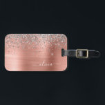 Rose aus gebürstetem Metall Gold Silber Glitzer Mo Gepäckanhänger<br><div class="desc">Rose Gold - Rosa- und Silberne Imitate Foil metallic sparkle Glitzer gebürstete Metal Monogram Name und Initial Bag oder Gepäckmarke. Das macht den perfekten 16 Geburtstag,  Hochzeit,  Brautparty,  Jubiläum,  Babydusche oder Junggeselinnen-Abschied Geschenk für jemanden,  der Lieben glamourösen Luxus und schicke Stile.</div>