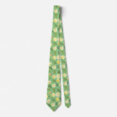 Rose aus Gelb und Weißcreme Neck Tie Necktie Krawatte (Vorderseite)