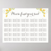 Rose aus Gelbgarten, Sitzplan Poster (Vorne)