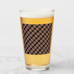 Rose aus Glas wie Kaleidoskop, schwarz, rot