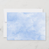 Rose aus Gold und Blumen Einladung (Rückseite)