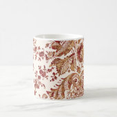 Rose aus Gold und Rot Kaffeetasse (Mittel)