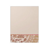 Rose aus Gold und Rot Notizblock (Rotiert)