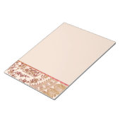 Rose aus Gold und Rot Notizblock (angewinkelt)