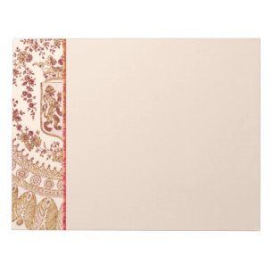 Rose aus Gold und Rot Notizblock