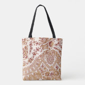 Rose aus Gold und Rot Tasche (Rückseite)