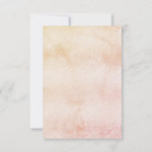 Rose aus Grasgras, Goldblüte Einladung (Rückseite)