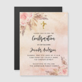 Rose aus Grasgras, Goldblüte Magneteinladung (Vorne/Hinten)