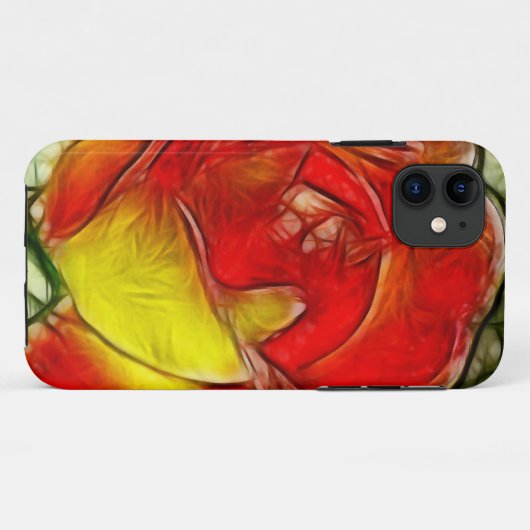 Rose aus Hartglas Case-Mate iPhone Hülle (Rückseite (Horizontal))