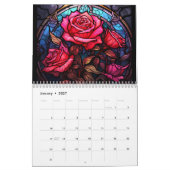 Rose aus Hartglas Kalender (Jan 2027)