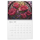 Rose aus Hartglas Kalender (Feb 2027)