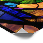 Rose aus Hartglas Poster (Ecke)